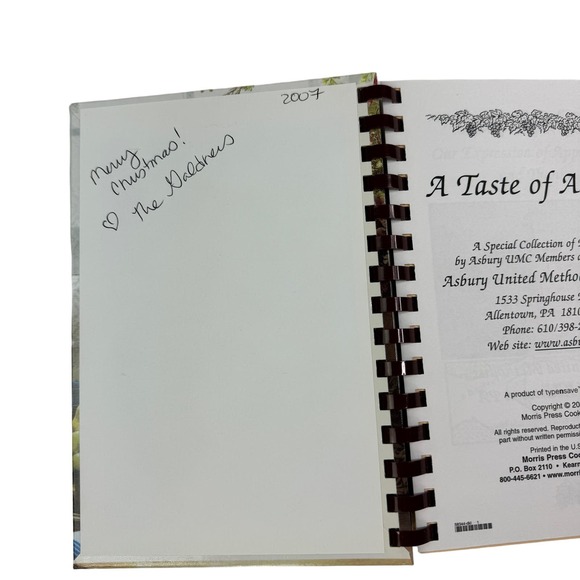 Asbury United Methodist Church Allentown PA Cookbook Midwest Recipes - Picture 3 of 6